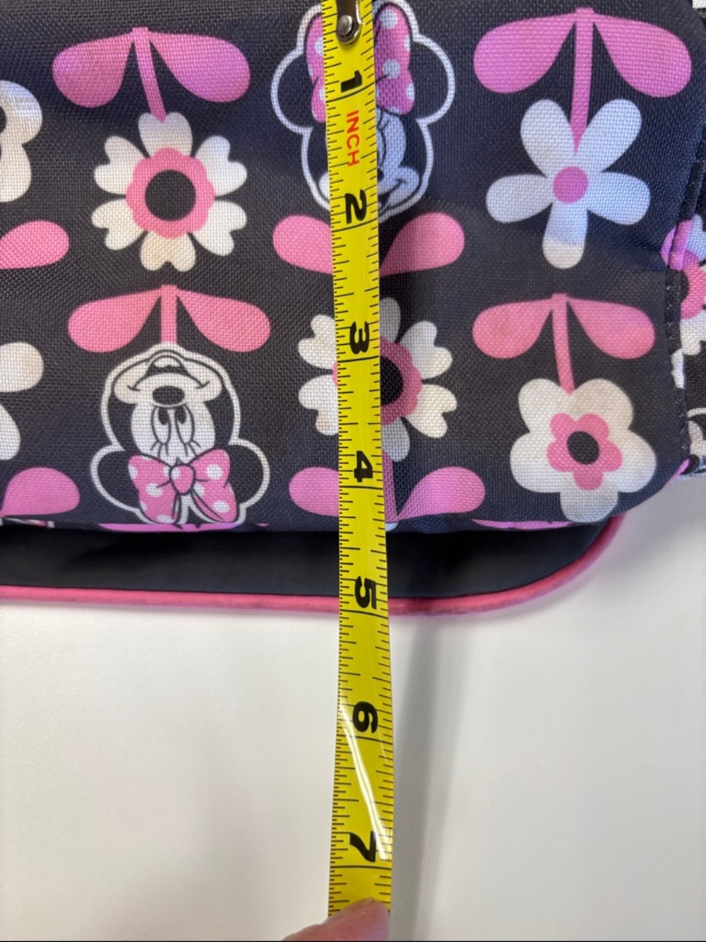 Disney Black and Pink Minnie Floral Messenger Crossbody - Picture 10 of 16